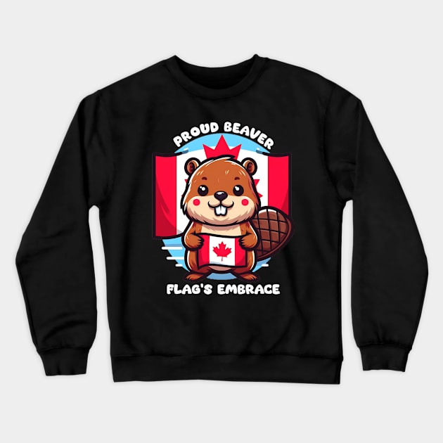 proud beaver flags embrace Crewneck Sweatshirt by AOAOCreation